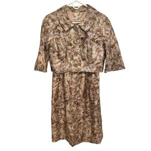 Laura Martin Indianapolis Two Piece Dress with Bolero Jacket Floral Print